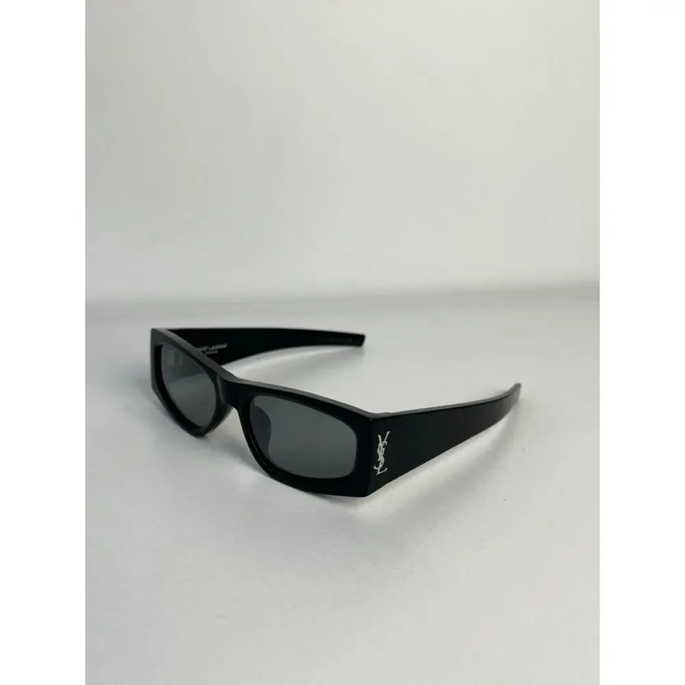 NEW Saint Laurent SLM140/F Black Silver Sunglasses